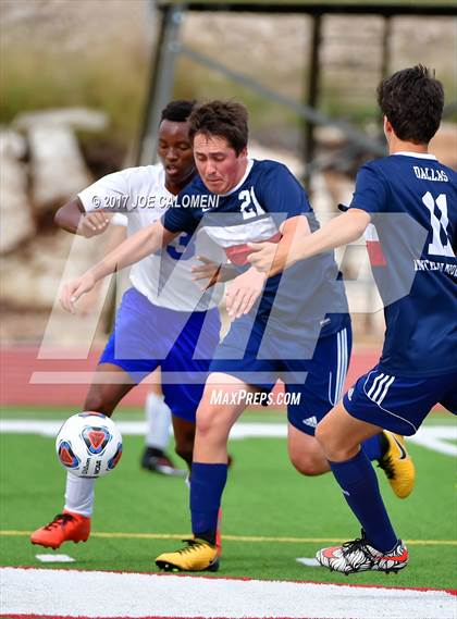 Thumbnail 2 in Dallas International vs Presbyterian Pan American (TAPPS State Soccer Championship Final) photogallery.