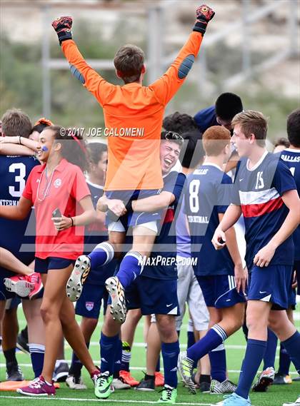 Thumbnail 2 in Dallas International vs Presbyterian Pan American (TAPPS State Soccer Championship Final) photogallery.