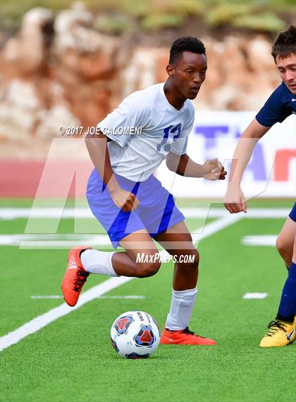 Thumbnail 2 in Dallas International vs Presbyterian Pan American (TAPPS State Soccer Championship Final) photogallery.