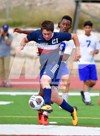 Thumbnail 3 in Dallas International vs Presbyterian Pan American (TAPPS State Soccer Championship Final) photogallery.