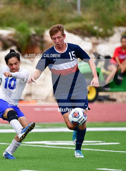 Thumbnail 1 in Dallas International vs Presbyterian Pan American (TAPPS State Soccer Championship Final) photogallery.