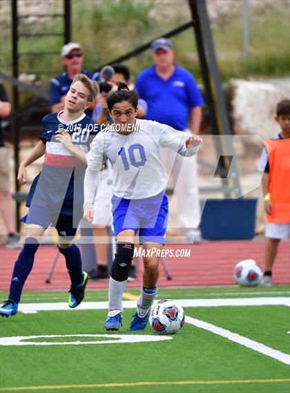 Thumbnail 1 in Dallas International vs Presbyterian Pan American (TAPPS State Soccer Championship Final) photogallery.