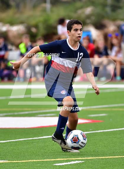 Thumbnail 1 in Dallas International vs Presbyterian Pan American (TAPPS State Soccer Championship Final) photogallery.