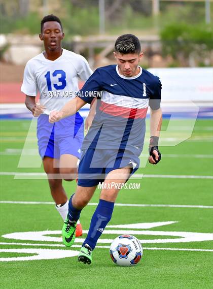 Thumbnail 1 in Dallas International vs Presbyterian Pan American (TAPPS State Soccer Championship Final) photogallery.