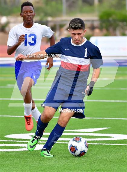 Thumbnail 2 in Dallas International vs Presbyterian Pan American (TAPPS State Soccer Championship Final) photogallery.