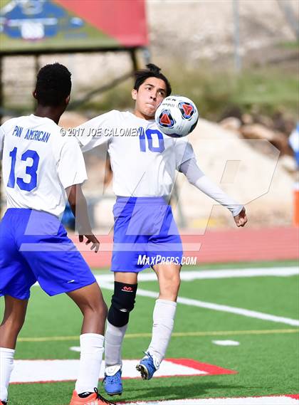 Thumbnail 2 in Dallas International vs Presbyterian Pan American (TAPPS State Soccer Championship Final) photogallery.