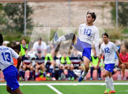Thumbnail 2 in Dallas International vs Presbyterian Pan American (TAPPS State Soccer Championship Final) photogallery.