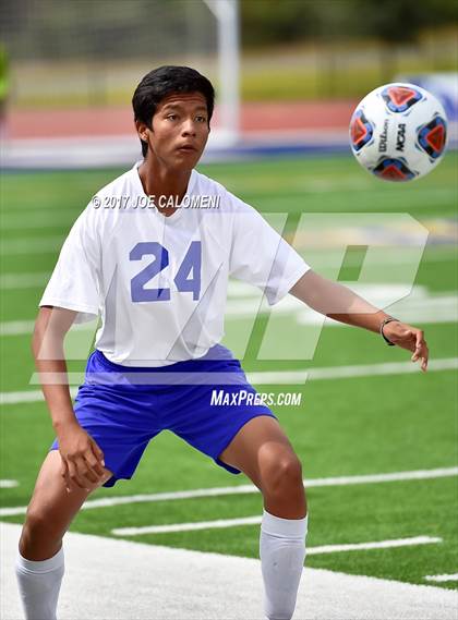 Thumbnail 1 in Dallas International vs Presbyterian Pan American (TAPPS State Soccer Championship Final) photogallery.