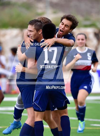 Thumbnail 1 in Dallas International vs Presbyterian Pan American (TAPPS State Soccer Championship Final) photogallery.