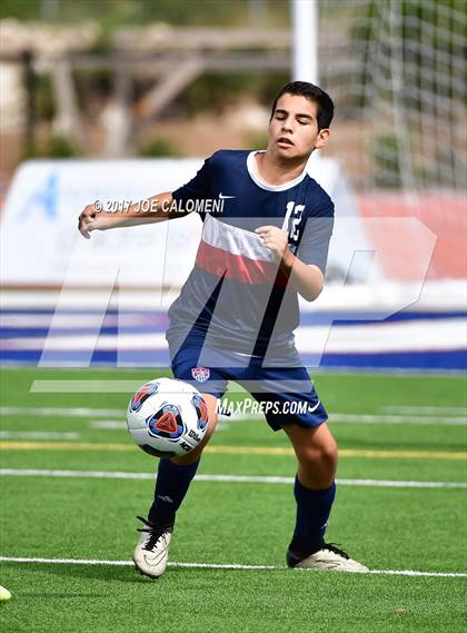 Thumbnail 1 in Dallas International vs Presbyterian Pan American (TAPPS State Soccer Championship Final) photogallery.