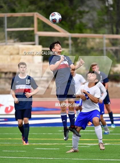 Thumbnail 1 in Dallas International vs Presbyterian Pan American (TAPPS State Soccer Championship Final) photogallery.