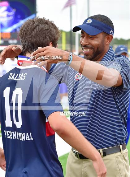 Thumbnail 2 in Dallas International vs Presbyterian Pan American (TAPPS State Soccer Championship Final) photogallery.