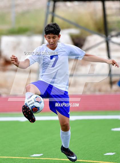 Thumbnail 2 in Dallas International vs Presbyterian Pan American (TAPPS State Soccer Championship Final) photogallery.