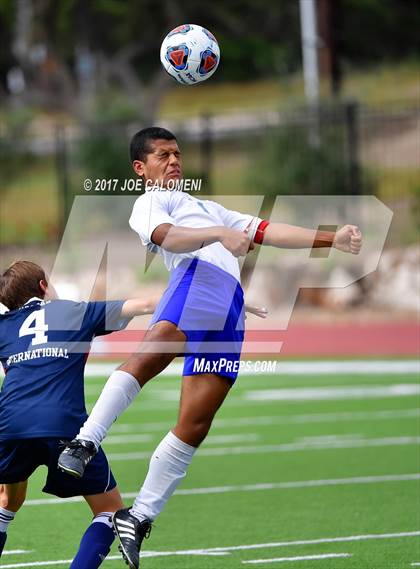 Thumbnail 2 in Dallas International vs Presbyterian Pan American (TAPPS State Soccer Championship Final) photogallery.