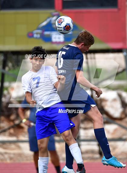 Thumbnail 3 in Dallas International vs Presbyterian Pan American (TAPPS State Soccer Championship Final) photogallery.