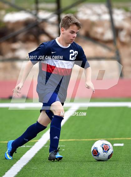 Thumbnail 3 in Dallas International vs Presbyterian Pan American (TAPPS State Soccer Championship Final) photogallery.
