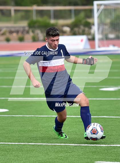 Thumbnail 1 in Dallas International vs Presbyterian Pan American (TAPPS State Soccer Championship Final) photogallery.
