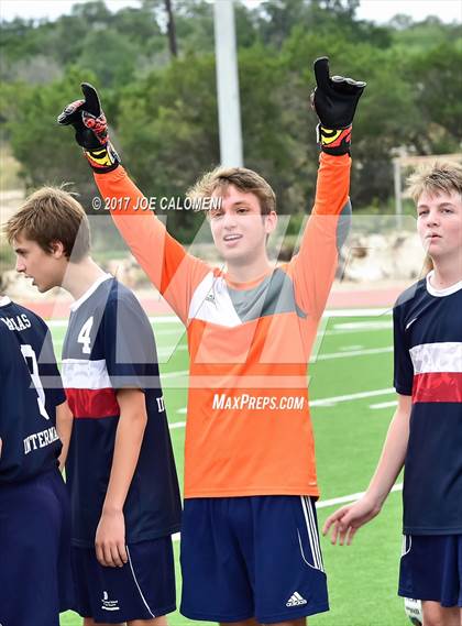 Thumbnail 3 in Dallas International vs Presbyterian Pan American (TAPPS State Soccer Championship Final) photogallery.