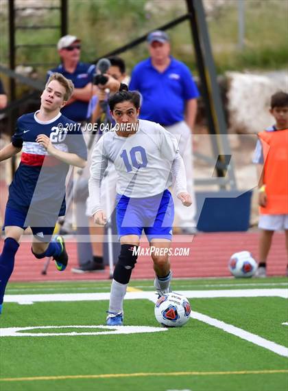 Thumbnail 2 in Dallas International vs Presbyterian Pan American (TAPPS State Soccer Championship Final) photogallery.