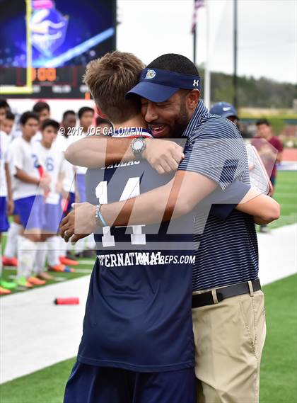 Thumbnail 1 in Dallas International vs Presbyterian Pan American (TAPPS State Soccer Championship Final) photogallery.