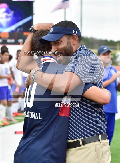 Thumbnail 1 in Dallas International vs Presbyterian Pan American (TAPPS State Soccer Championship Final) photogallery.