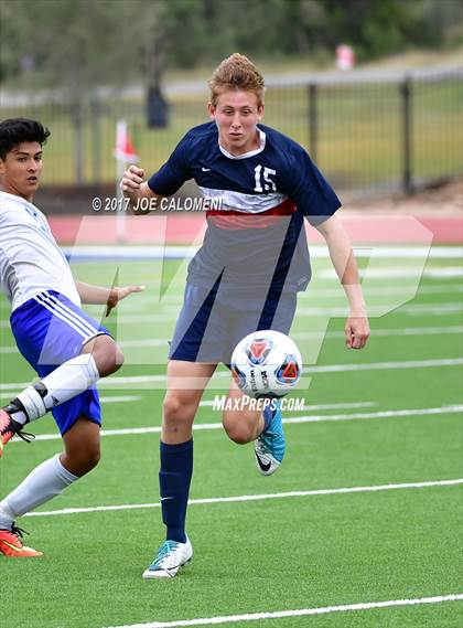 Thumbnail 3 in Dallas International vs Presbyterian Pan American (TAPPS State Soccer Championship Final) photogallery.