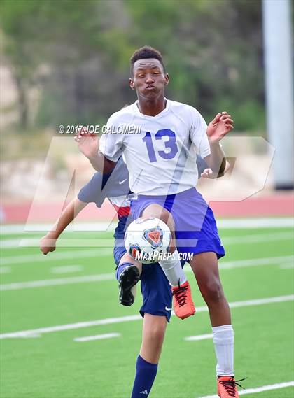 Thumbnail 2 in Dallas International vs Presbyterian Pan American (TAPPS State Soccer Championship Final) photogallery.