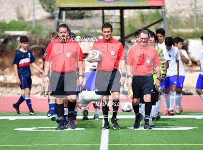Thumbnail 1 in Dallas International vs Presbyterian Pan American (TAPPS State Soccer Championship Final) photogallery.