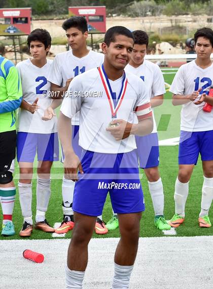 Thumbnail 2 in Dallas International vs Presbyterian Pan American (TAPPS State Soccer Championship Final) photogallery.