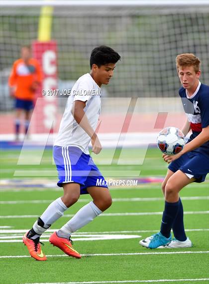 Thumbnail 1 in Dallas International vs Presbyterian Pan American (TAPPS State Soccer Championship Final) photogallery.