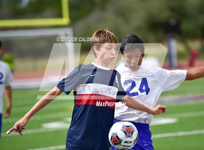 Thumbnail 3 in Dallas International vs Presbyterian Pan American (TAPPS State Soccer Championship Final) photogallery.
