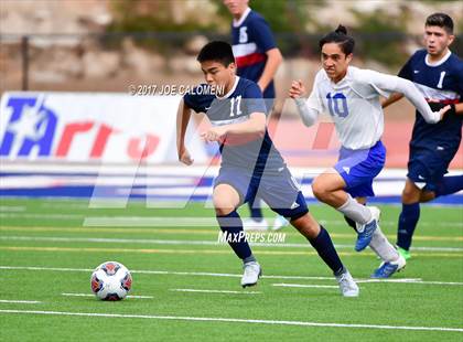 Thumbnail 1 in Dallas International vs Presbyterian Pan American (TAPPS State Soccer Championship Final) photogallery.