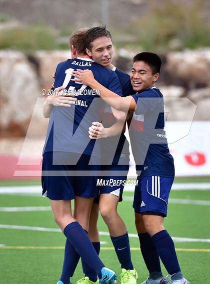 Thumbnail 1 in Dallas International vs Presbyterian Pan American (TAPPS State Soccer Championship Final) photogallery.