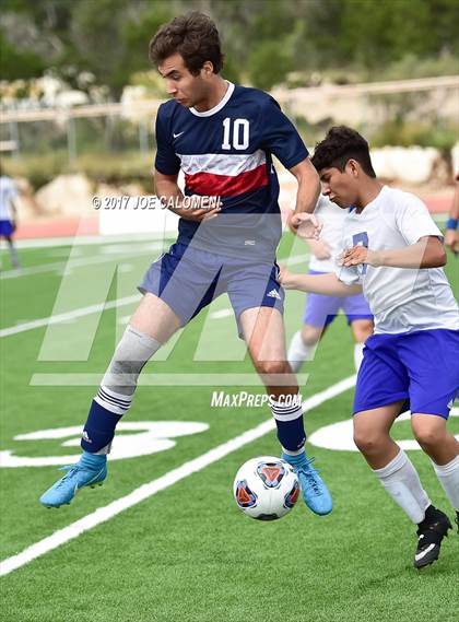 Thumbnail 1 in Dallas International vs Presbyterian Pan American (TAPPS State Soccer Championship Final) photogallery.
