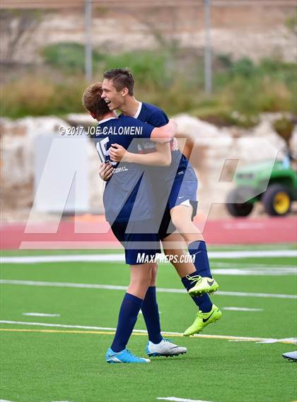 Thumbnail 3 in Dallas International vs Presbyterian Pan American (TAPPS State Soccer Championship Final) photogallery.