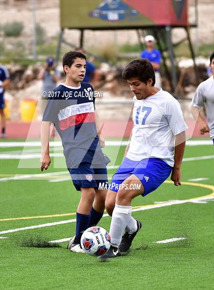 Thumbnail 2 in Dallas International vs Presbyterian Pan American (TAPPS State Soccer Championship Final) photogallery.