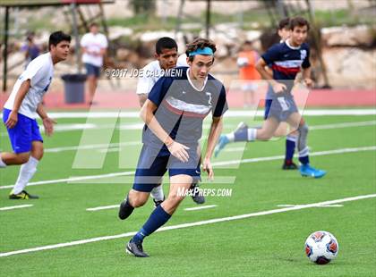 Thumbnail 3 in Dallas International vs Presbyterian Pan American (TAPPS State Soccer Championship Final) photogallery.