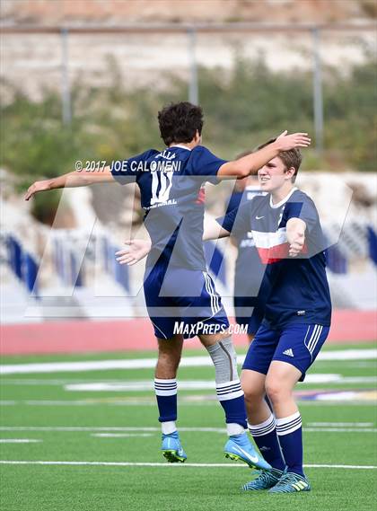 Thumbnail 1 in Dallas International vs Presbyterian Pan American (TAPPS State Soccer Championship Final) photogallery.