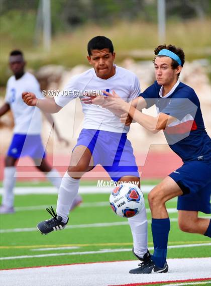 Thumbnail 2 in Dallas International vs Presbyterian Pan American (TAPPS State Soccer Championship Final) photogallery.