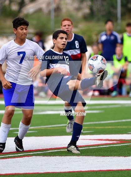 Thumbnail 2 in Dallas International vs Presbyterian Pan American (TAPPS State Soccer Championship Final) photogallery.