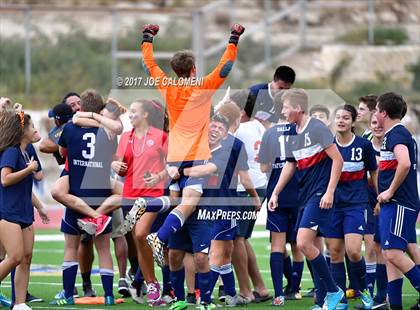 Thumbnail 1 in Dallas International vs Presbyterian Pan American (TAPPS State Soccer Championship Final) photogallery.