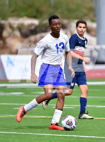 Thumbnail 3 in Dallas International vs Presbyterian Pan American (TAPPS State Soccer Championship Final) photogallery.