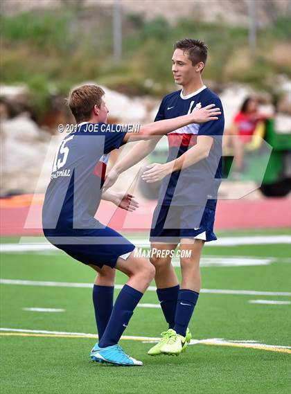 Thumbnail 2 in Dallas International vs Presbyterian Pan American (TAPPS State Soccer Championship Final) photogallery.