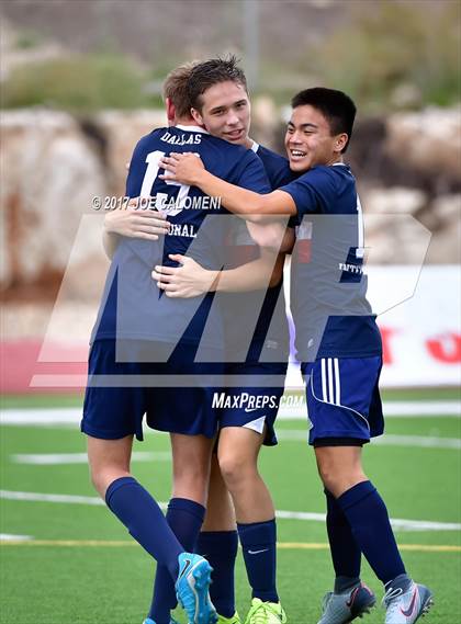 Thumbnail 2 in Dallas International vs Presbyterian Pan American (TAPPS State Soccer Championship Final) photogallery.