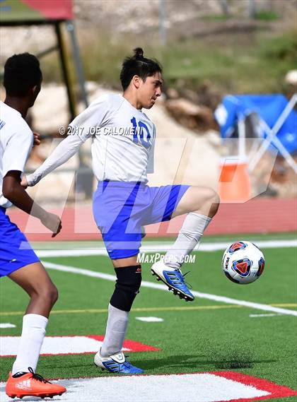 Thumbnail 1 in Dallas International vs Presbyterian Pan American (TAPPS State Soccer Championship Final) photogallery.