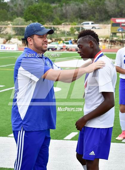 Thumbnail 3 in Dallas International vs Presbyterian Pan American (TAPPS State Soccer Championship Final) photogallery.