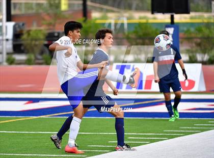 Thumbnail 2 in Dallas International vs Presbyterian Pan American (TAPPS State Soccer Championship Final) photogallery.