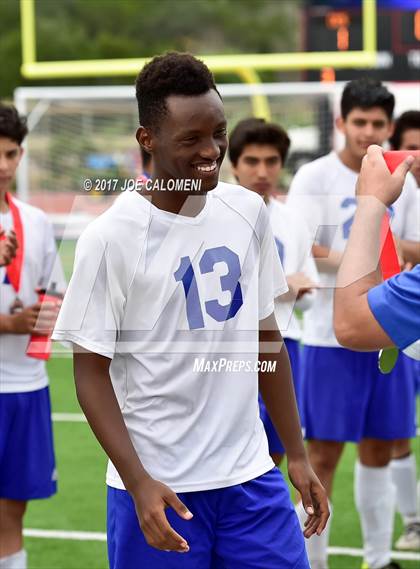 Thumbnail 1 in Dallas International vs Presbyterian Pan American (TAPPS State Soccer Championship Final) photogallery.