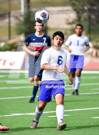 Thumbnail 1 in Dallas International vs Presbyterian Pan American (TAPPS State Soccer Championship Final) photogallery.