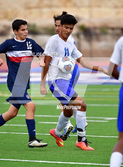 Thumbnail 2 in Dallas International vs Presbyterian Pan American (TAPPS State Soccer Championship Final) photogallery.
